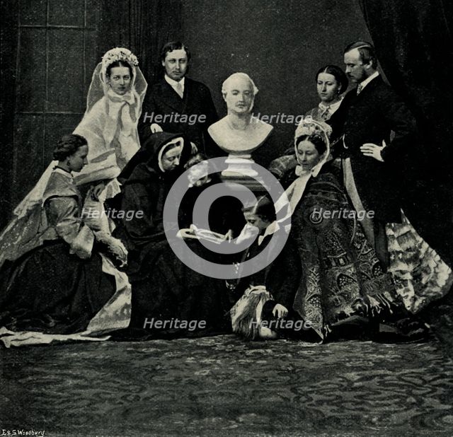 'A Royal Family Group', 10 March 1863, (c1897). Creator: E&S Woodbury.