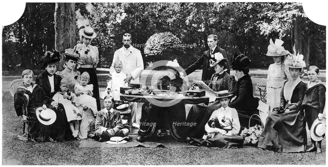 A royal family party at Osborne House, Isle of Wight, c1890-1900, (1935). Artist: Unknown