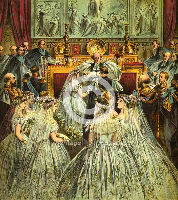 A royal marriage, c1850. Artist: Unknown