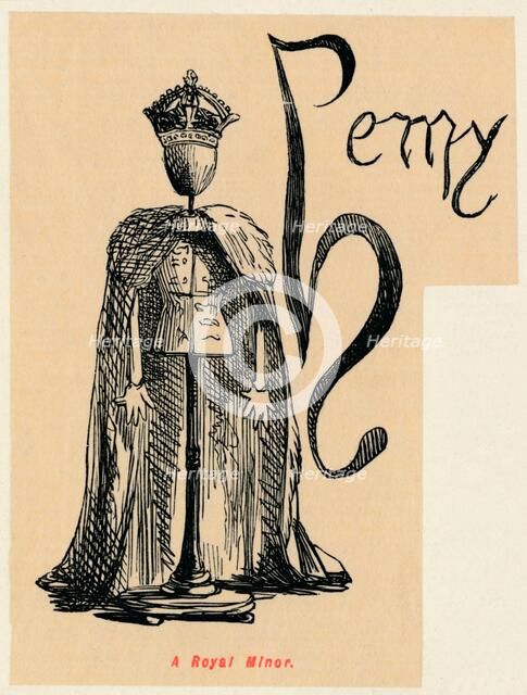 'A Royal Minor', c1860, (c1860). Artist: John Leech.