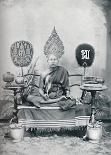 A royal priest, Siam, 1902. Artist: HW Rolfe