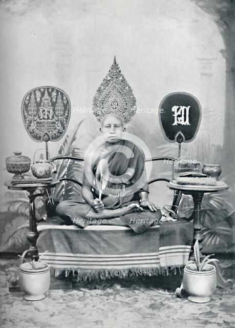 A royal priest, Siam, 1902. Artist: HW Rolfe.