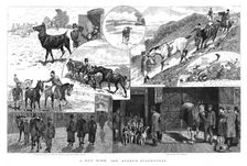 'A run with the Queen's Staghounds 1890. Creator: Unknown