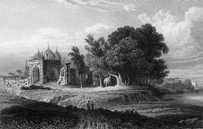 A Ruin on the Banks of the Jumna, Above the City of Delhi 1834. Creator: William Purser