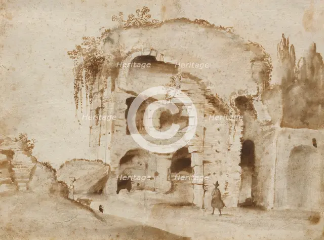 A Ruin On The Palatine Hill, 1630-35. Creator: Claude Lorrain.