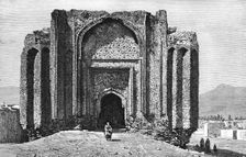 A ruined 14th century mosque, Hamadan, Iran, 1895