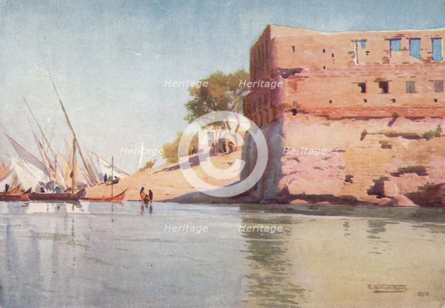 'A Ruined Palace at Mit Gamr', c1880, (1904). Artist: Robert George Talbot Kelly.