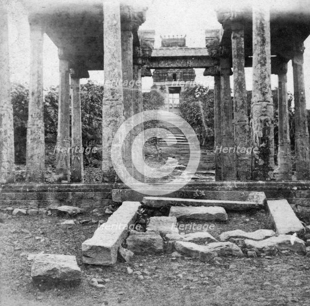 A ruined temple near Madras, India, 1874. Artist: Unknown