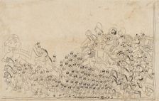 A Ruler in Procession, early 19th century. Creator: Unknown