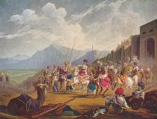 A Ruling Prince of Western India with his Vassals 1908