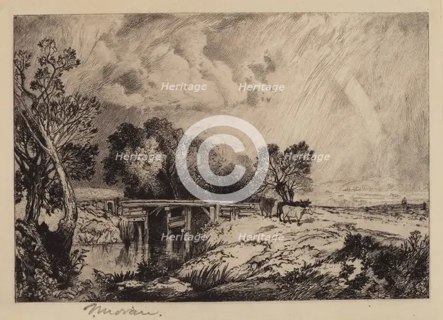A Rustic Bridge, 1879. Creator: Thomas Moran.