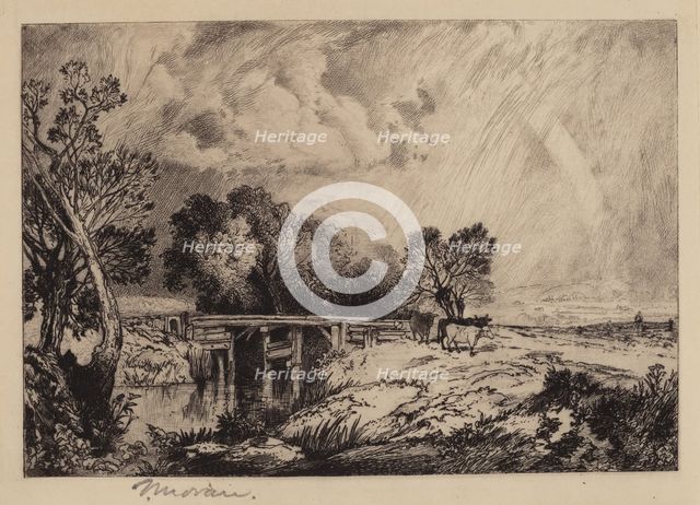 A Rustic Bridge, 1879. Creator: Thomas Moran.