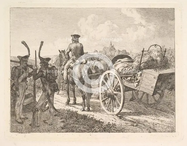 A Russian Mobile Forge, 1815. Creator: Johann Christian Erhard.