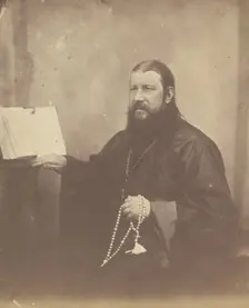 A Russian Orthodox Priest, about 1852. Creator: Unknown
