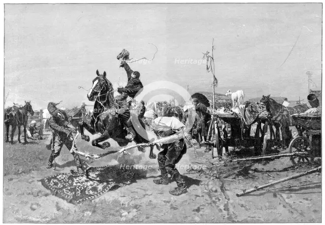 A Russian horse fair, 1894. Artist: Unknown
