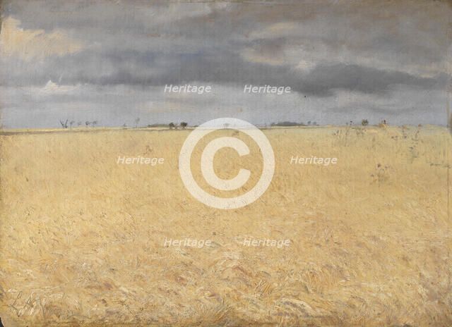 A Rye Field near Ring Village, 1887. Creator: Laurits Andersen Ring.