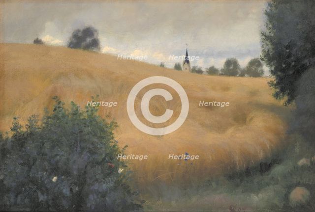 A Rye Field near Svanninge, 1887. Creator: Fritz Syberg.
