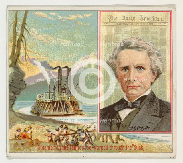 A.S. Colyar, The Nashville Daily American, from the American Editors series (N35) for Alle..., 1887. Creator: Allen & Ginter.