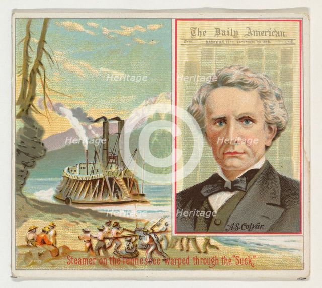 A.S. Colyar, The Nashville Daily American, from the American Editors series (N35) for Alle..., 1887. Creator: Allen & Ginter.