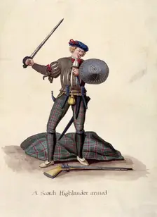 A Scotch Highlander armed, 19th century? Creator: Unknown
