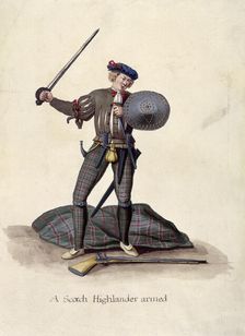 A Scotch Highlander armed, 19th century? Creator: Unknown