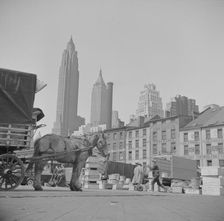 A scene at the Fulton fish market, New York, 1943. Creator: Gordon Parks