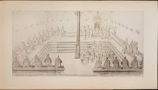 A scene at the royal court of Tsar Alexis Mikhailovich (Illustration from the Meierberg's Album), 1662. Artist: Meierberg, Augustin, von (1612–1688)