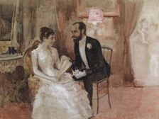 A scene at a prom, c1884. Creator: Albert Edelfelt