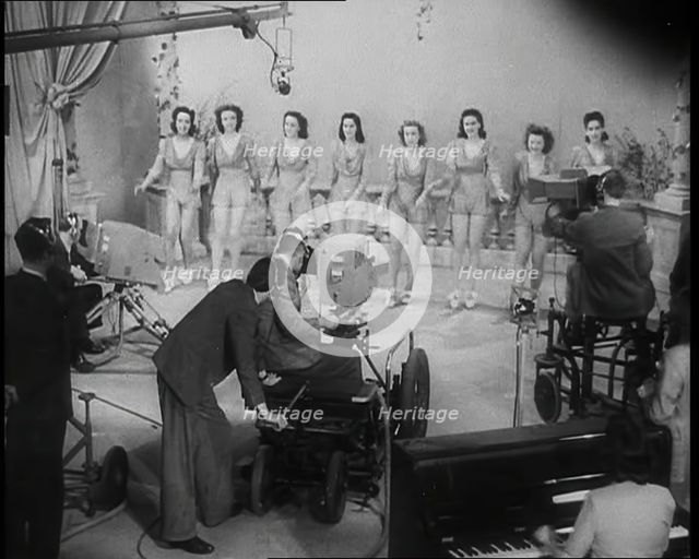 A Scene Being Filmed at the BBC, 1936. Creator: British Pathe Ltd.