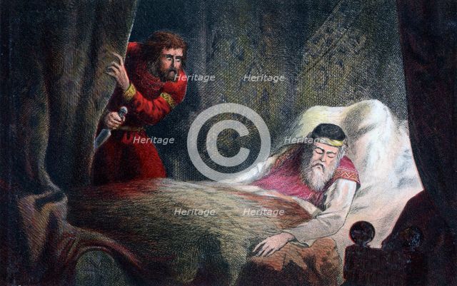 A scene from 'Macbeth', c17th century. Artist: Unknown