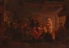 A scene from Hirvenhiihtäji, 1856. Creator: Robert Wilhelm Ekman