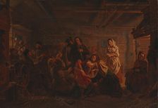 A scene from Hirvenhiihtäji, 1856. Creator: Robert Wilhelm Ekman