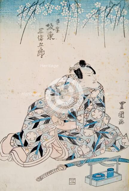 A Scene from Kabuki, 1825-1830. Creator: Utagawa Toyokuni II.