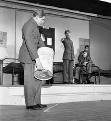 A scene from the Terence Rattigan play, "Ross", Worksop College, Nottinghamshire, 1963. Creator: Michael Walters