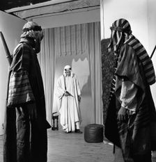 A scene from the Terence Rattigan play, "Ross", Worksop College, Nottinghamshire, 1963. Creator: Michael Walters