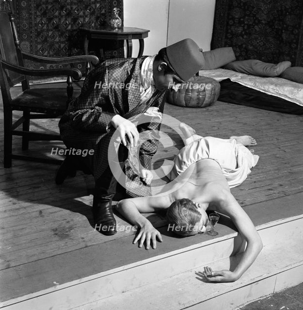 A scene from the Terence Rattigan play, "Ross", Worksop College, Nottinghamshire, 1963.  Creator: Michael Walters.