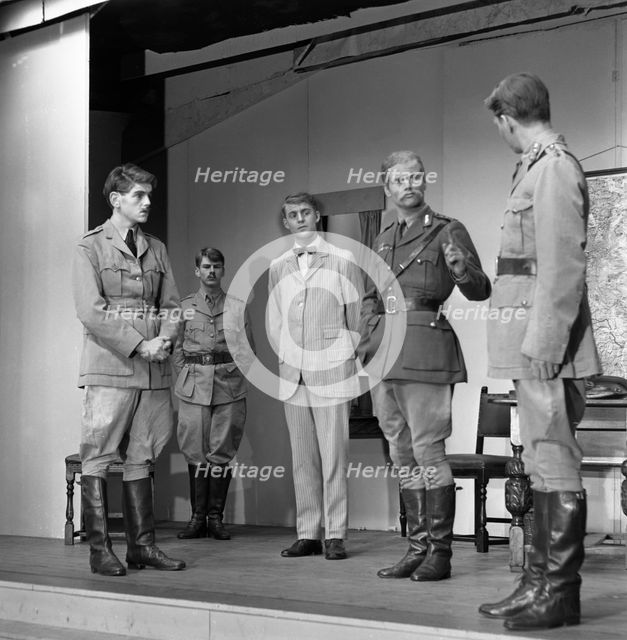 A scene from the Terence Rattigan play, "Ross", Worksop College, Nottinghamshire, 1963.  Creator: Michael Walters.