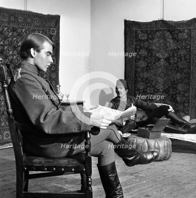 A scene from the Terence Rattigan play, "Ross", Worksop College, Nottinghamshire, 1963.  Creator: Michael Walters.