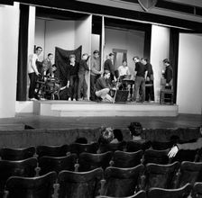 A scene from the Terence Rattigan play, "Ross", Worksop College, Nottinghamshire, 1963. Creator: Michael Walters