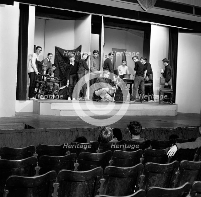 A scene from the Terence Rattigan play, "Ross", Worksop College, Nottinghamshire, 1963.  Creator: Michael Walters.