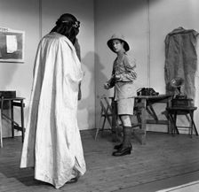 A scene from the Terence Rattigan play, "Ross", Worksop College, Nottinghamshire, 1963. Creator: Michael Walters