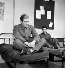 A scene from the Terence Rattigan play, "Ross", Worksop College, Nottinghamshire, 1963. Creator: Michael Walters