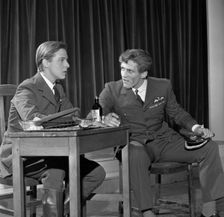 A scene from the Terence Rattigan play, "Ross", Worksop College, Nottinghamshire, 1963. Creator: Michael Walters