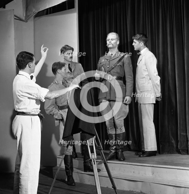 A scene from the Terence Rattigan play, "Ross", Worksop College, Nottinghamshire, 1963.  Creator: Michael Walters.