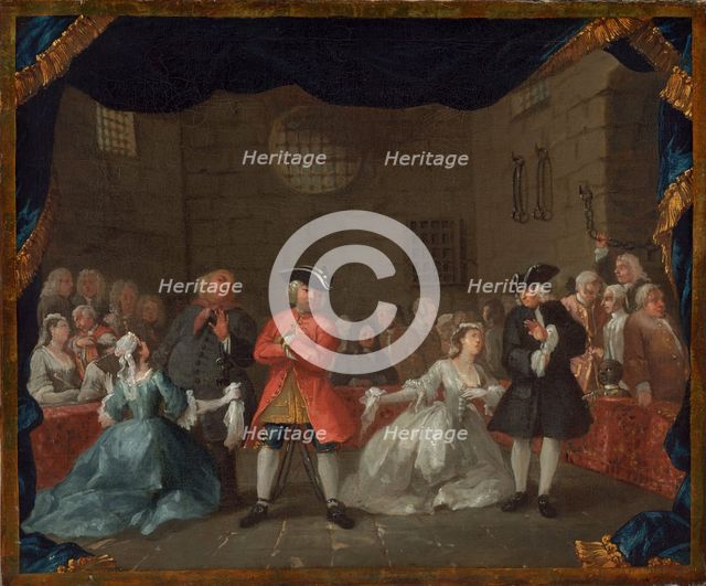 A Scene from The Beggar's Opera, 1728/1729. Creator: William Hogarth.