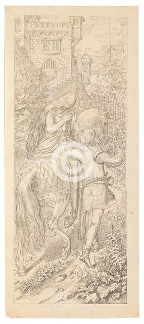 A scene from the fairy tale "The seven Ravens and their faithful Sister", 1830-1831. Creator: Schwind, Moritz Ludwig, von (1804-1871).