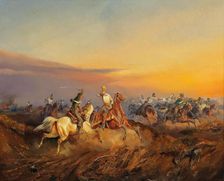 A Scene from the Hungarian Revolution on 1848-1849, c. 1850. Creator: Bensa, Alexander von (1820-1902)