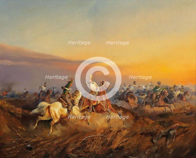 A Scene from the Hungarian Revolution on 1848-1849, c. 1850. Creator: Bensa, Alexander von (1820-1902).