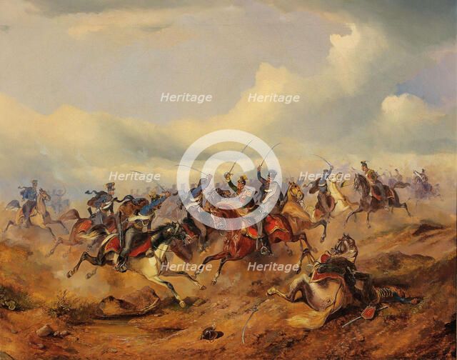 A Scene from the Hungarian Revolution on 1848-1849, c. 1850. Creator: Bensa, Alexander von (1820-1902).