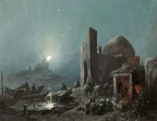 A Scene from the Life in Central Asia 1887. Creator: Karasin, Nikolai Nikolayevich (1842-1908)